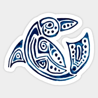 Blue dolphin Sticker